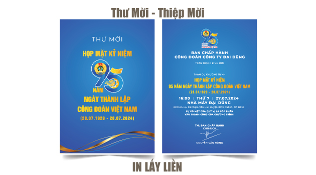 in thư mời thiệp mời trực tiếp in tên lên thư mời theo yêu cầu