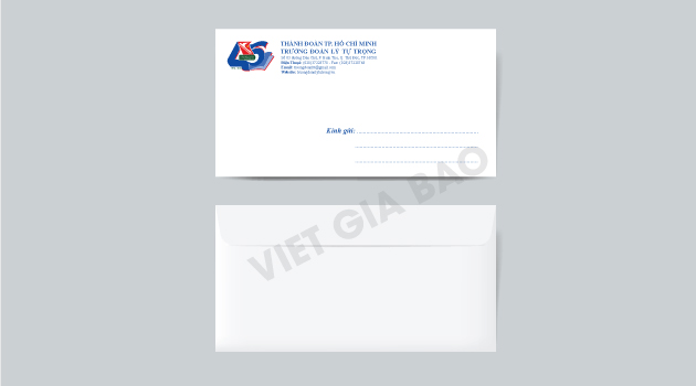 in bao thư số lượng nhiều công nghệ in offset kích thước 12x22cm giấy fort định lượng 100gsm