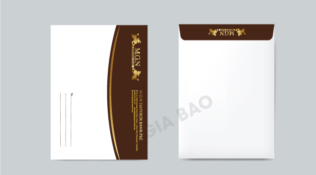 in bao thư cao cấp bằng giấy mỹ thuật kích thước A5 màu sắc theo yêu cầu